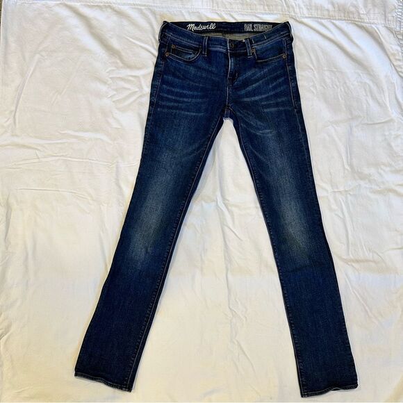 Madewell Rail Straight Jeans! Size 26x34 - Picture 2 of 5